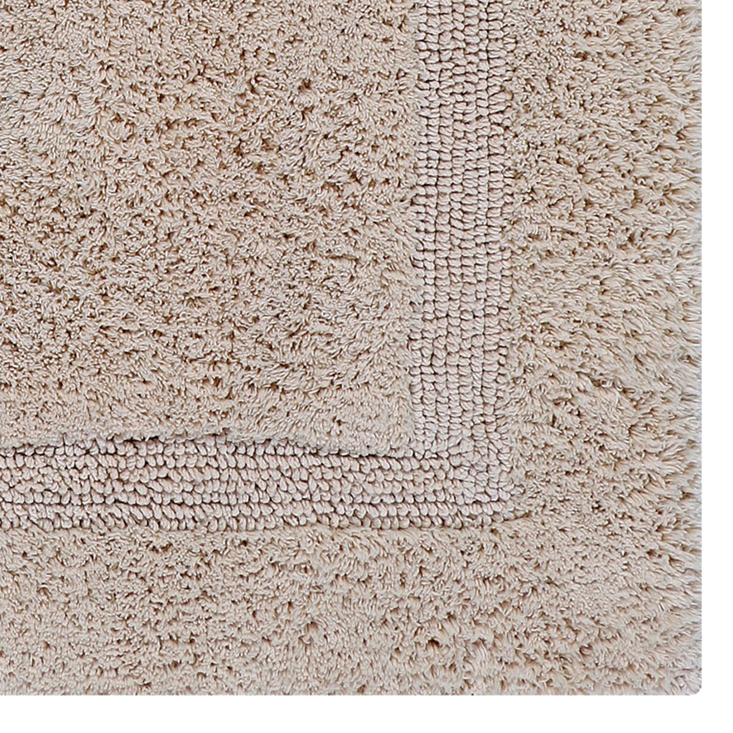 Better Trends Lux Collection, Tappeto da bagno rotondo in cotone, per vasca da bagno, assorbente, 50 x 50 cm