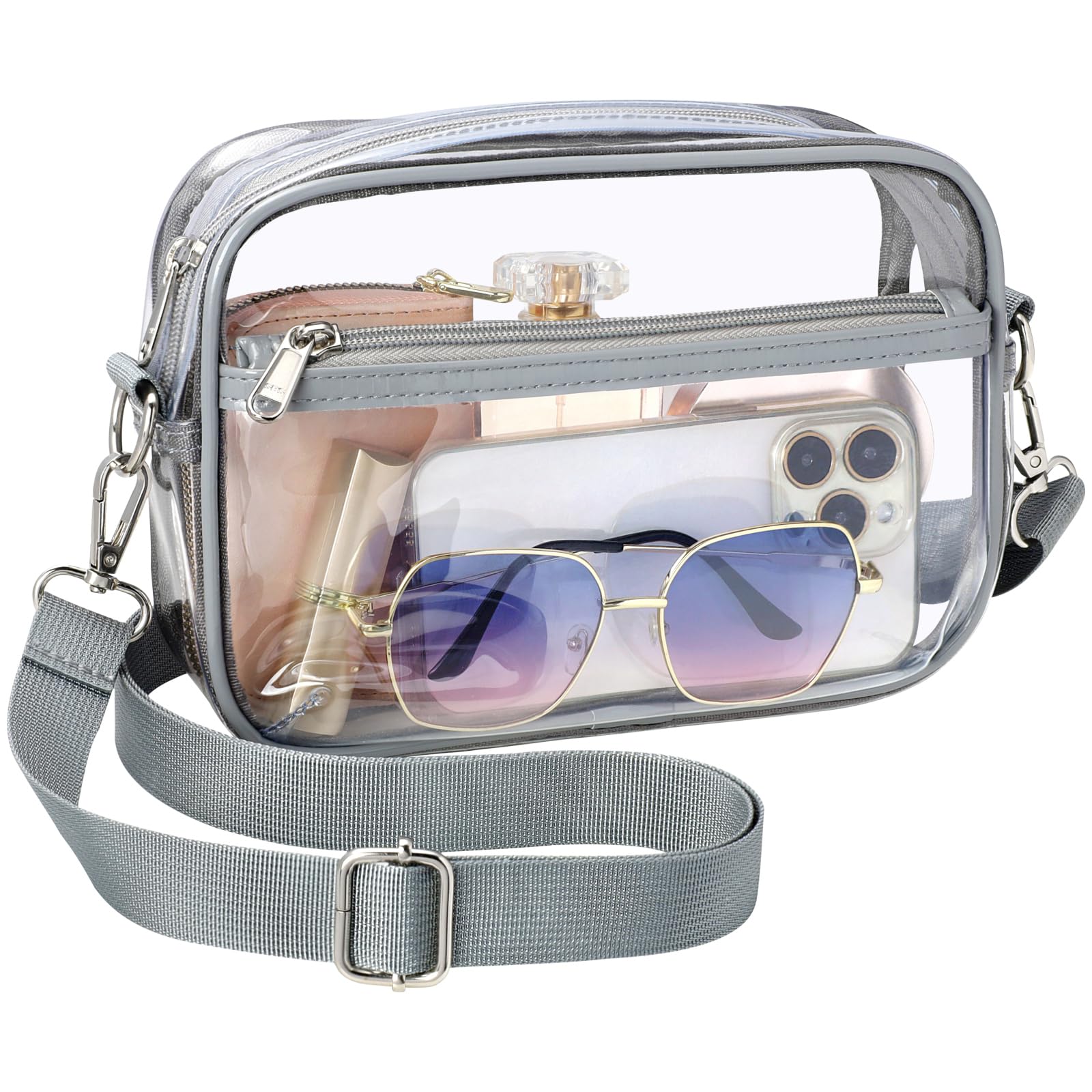 PACKISM Clear Bag for Stadium Events - Small Clear Purse Crossbody Bag