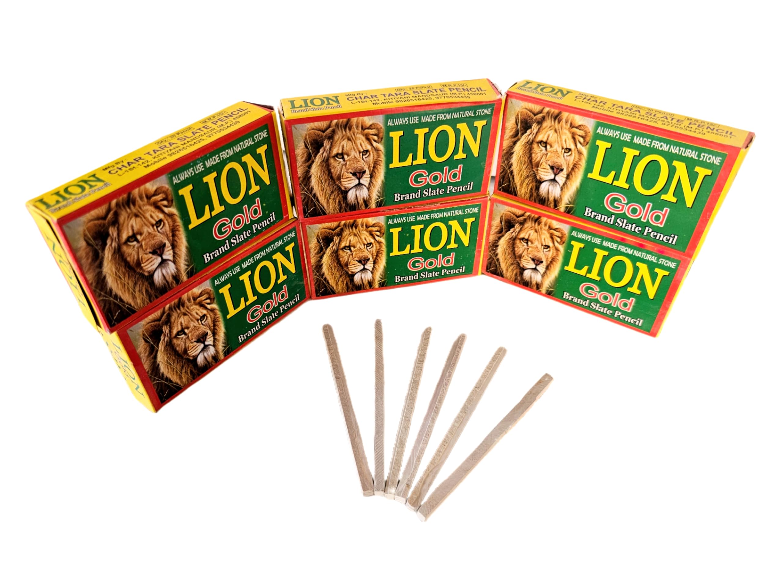 SSKR Slate Pencils for Kids Natural Lime Stone Chalk Pencil Best - 20 Packets (400 Chalks Total)