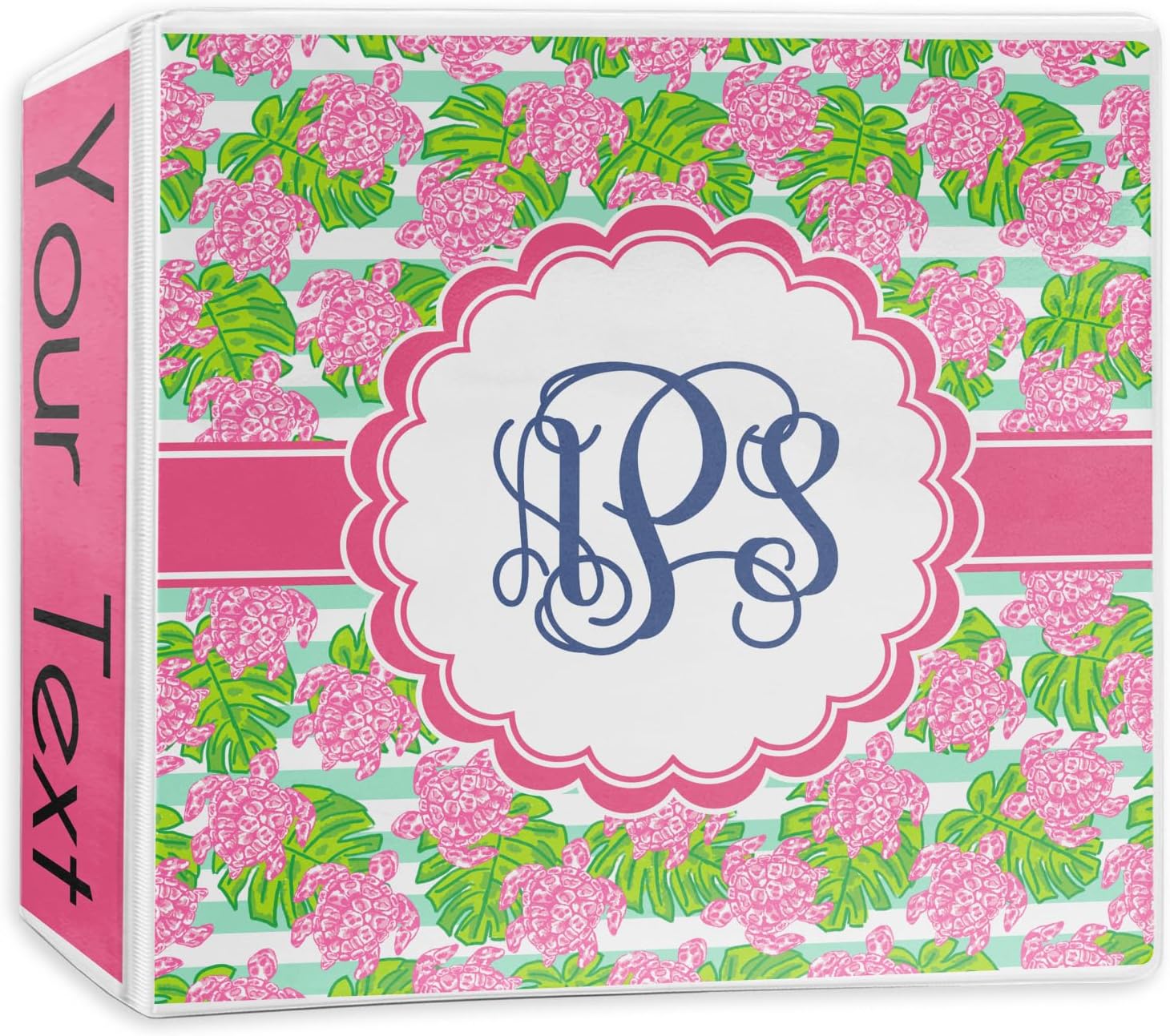 Personalized Preppy 3-Ring Binder - 2 inch