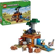 LEGO Minecraft 21269 The Expedition to the Armadillo Mine, Interactive Gamer Toy with Cave Spider and Wolf Figures, TNT Function, Gaming Gift for Boys and Girls from 8 Years