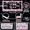 NBTEPEM Set de 27 Piezas de Accesorios Brillantes para Auto - Cubiertas de Volante Universales, Marcos de Placa, Soporte para Teléfono, Cargador Rápido para Auto, Posavasos (Rosa) 7