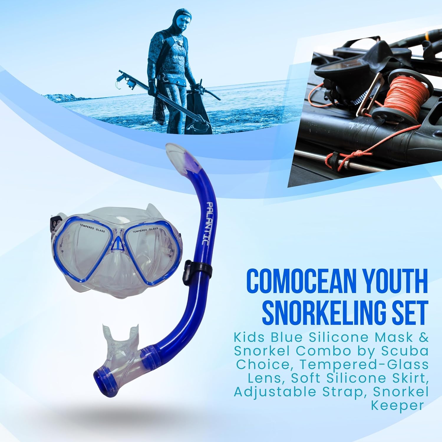 Scuba Choice Snorkeling Mask and Snorkel Set