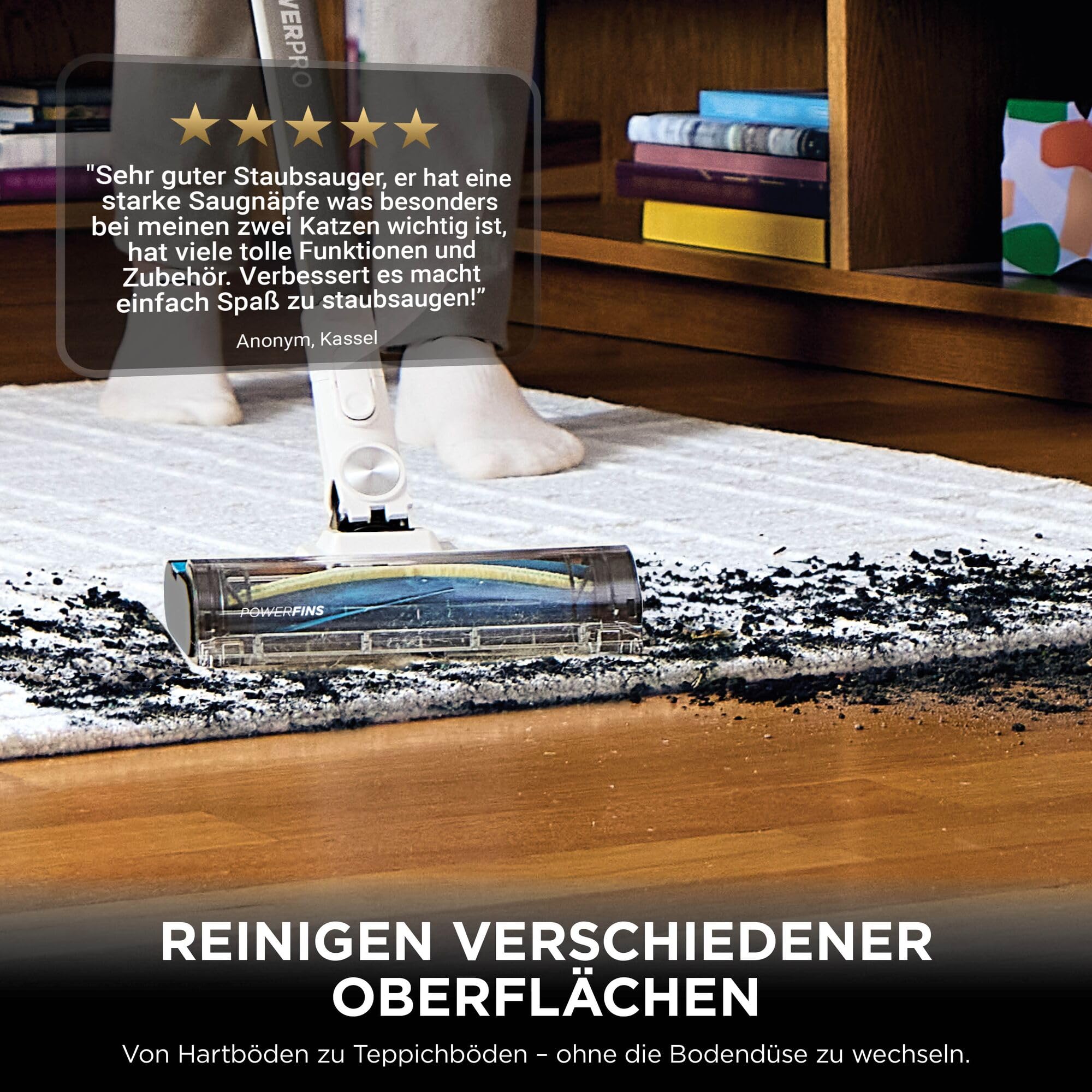 Shark PowerPro Akku-Staubsauger freistehend – Bild 4