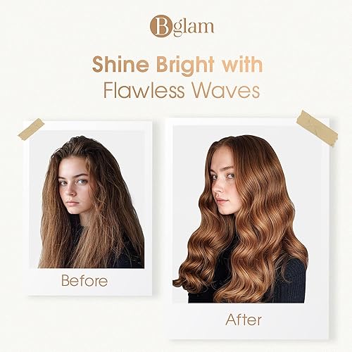 Miniatura 7 de Rizador de pelo de triple barril – rizador de turmalina de cerámica de 1 pulgada para ondas playeras | Calentamiento rápido 410F, temperatura