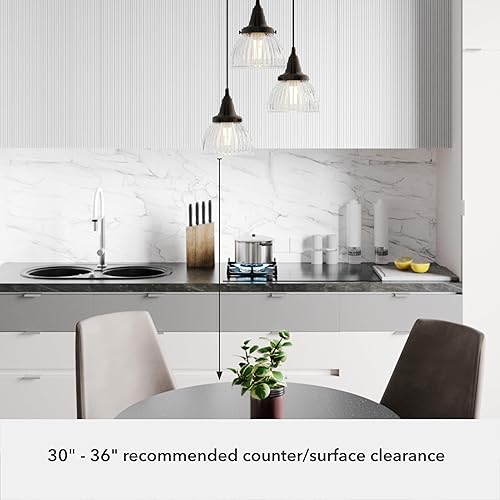 Miniatura 7 de Hunter Fan Company 19183 Cypress Grove Cluster Light, Onyx Bengala