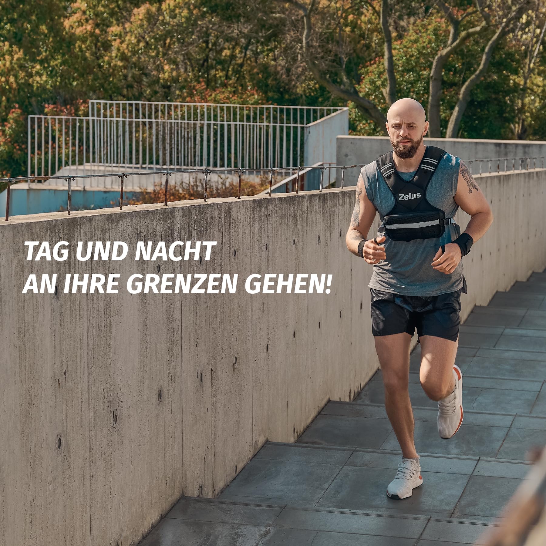 ZELUS Gewichtsweste Verstellbar Trainingweste mit Einstellbaren Gewichten Laufweste für Damen und Herren Fitnessweste Sportweste Krafttrainingsjacke Weight Vest (0,5-20,5KG)