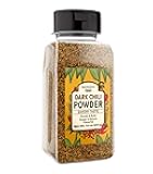 Unpretentious Dark Chili Powder, 9.6 oz, Soups & Sauces, Savory Chile Taste, Flavorful