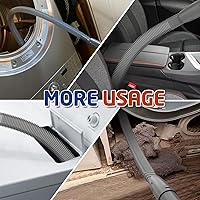 Vista 3 de Kit limpiador de ventilación para secadora Sealegend Compatible con accesorio de aspiradora Shark, removedor de pelusa para ventilación de secadora