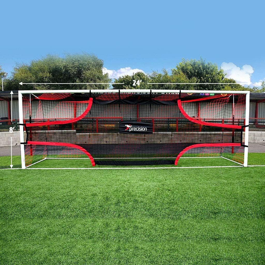 Precision Training Football Soccer Target Practice Training Shot Goal Net 24'x8',one Size,Black,K-REY-TRN020