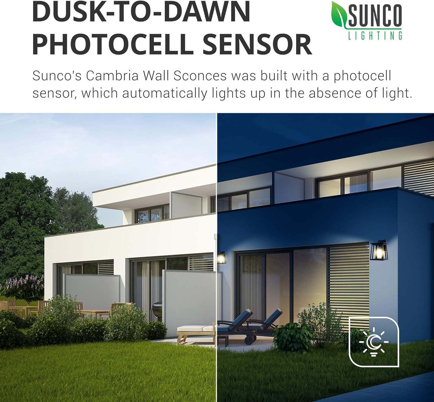 Blасk Frіdау Sаlе 2022 Sunco Lighting Caged Wall Sconce, Matte Black, Clear Glass Shade, Dusk to Dawn Photocell Sensor, E26 Base, Outdoor Wall Light, Waterproof, Suitable Wall Mount Light for Porch, Patio