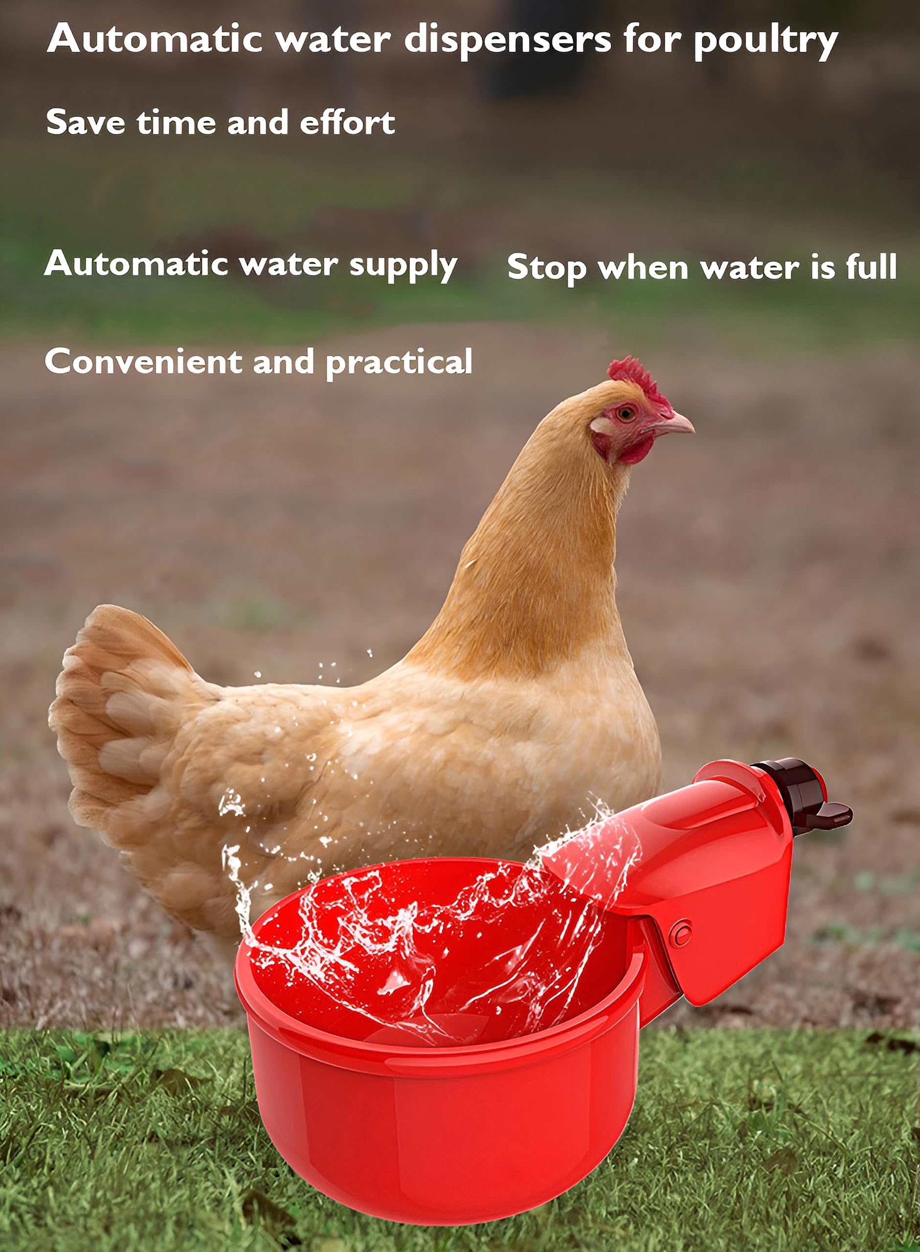 Kit per pollame da 4 pezzi Alimentatore automatico per acqua per polli Alimentazione per irrigazione per pulcini Anatra Oca – acquista a prezzi convenienti sul marketplace