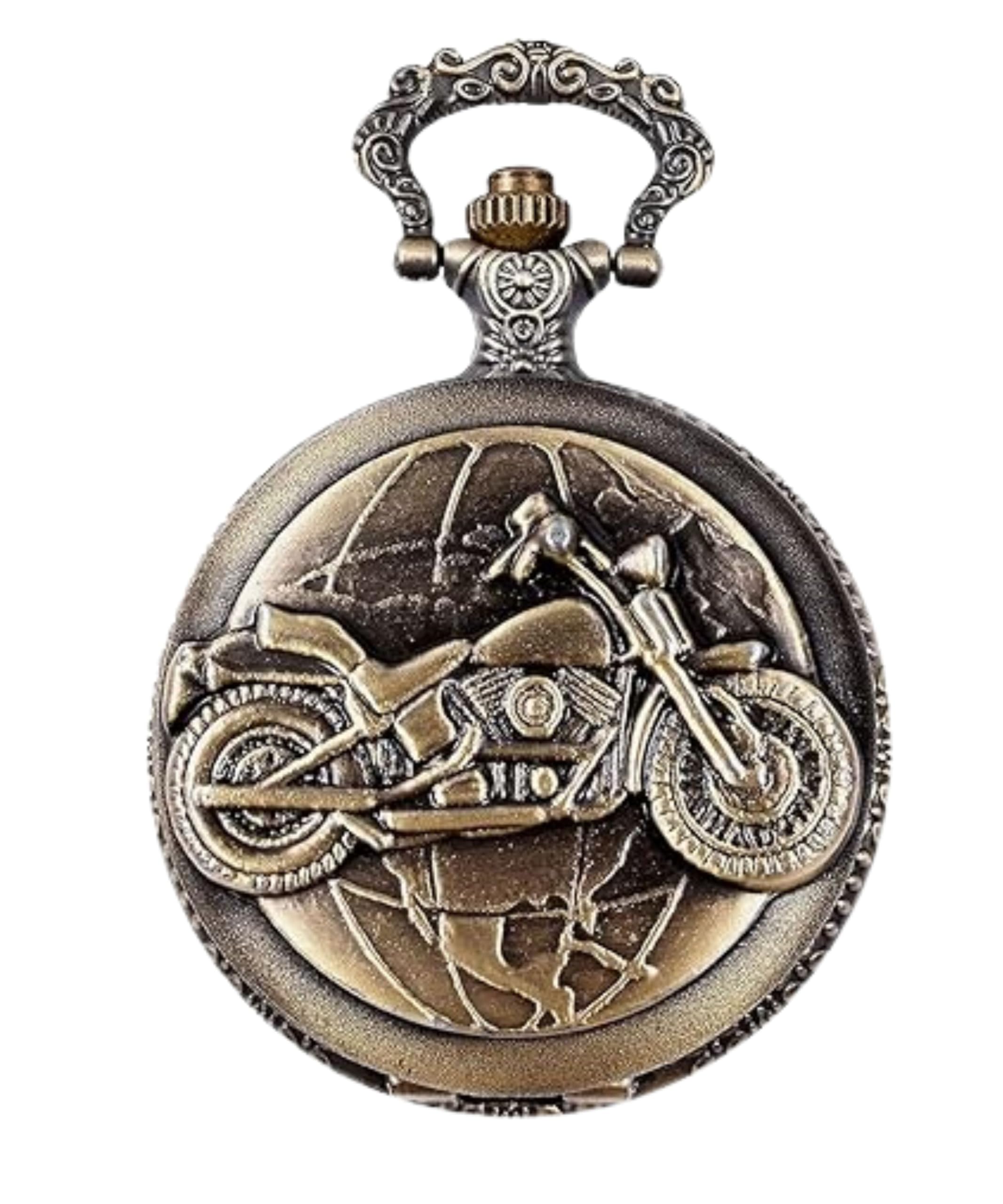 Blue Aura Motorbike Pocket Watch Keychain Nautical|Vintage Style Keychain|Retro Style Keychain|Gift For Birthday, Anniversary, Holi, Analogue, Mens-image-21