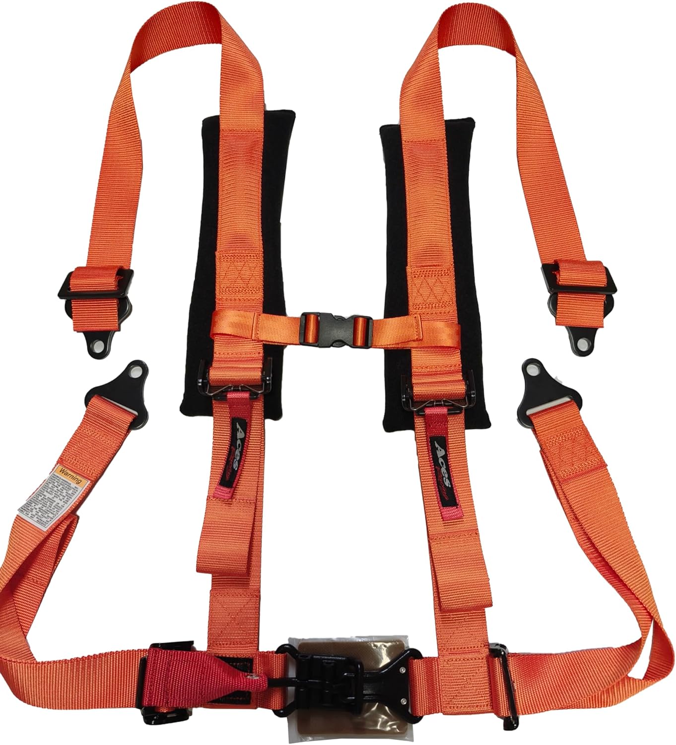 AAAA Aces Racing 4 Point Harness H Style 2 Inch Padding Latch and link style