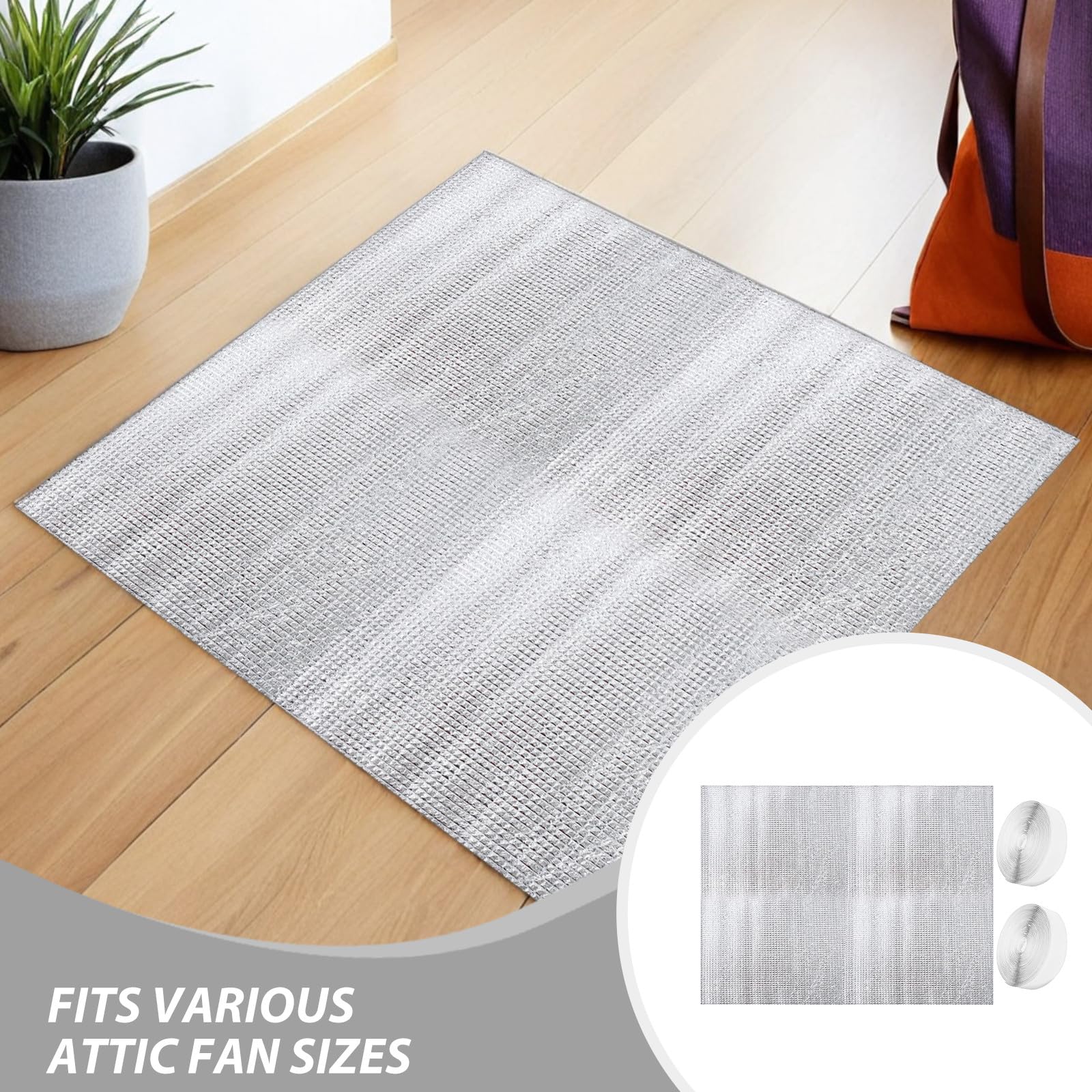Veemoon 2sets Copertura Isolante per Ventola Soffitta Scudo Termico per Isolamento Soffitto in Alluminio Guarnizione per Sfiato Soffitta Ventilazione Migliorata Facile Installazione DIY