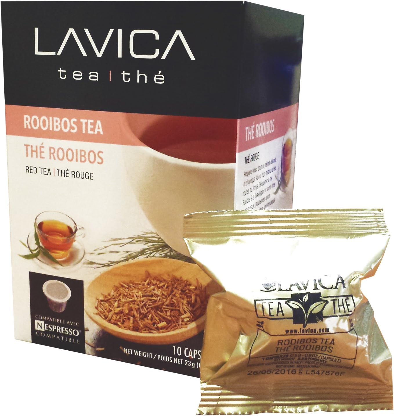 150 Nespresso Compatible All - Natural ROOIBOS Tea Single Serve Capsules - Compatible with Nespresso Originalline Machines