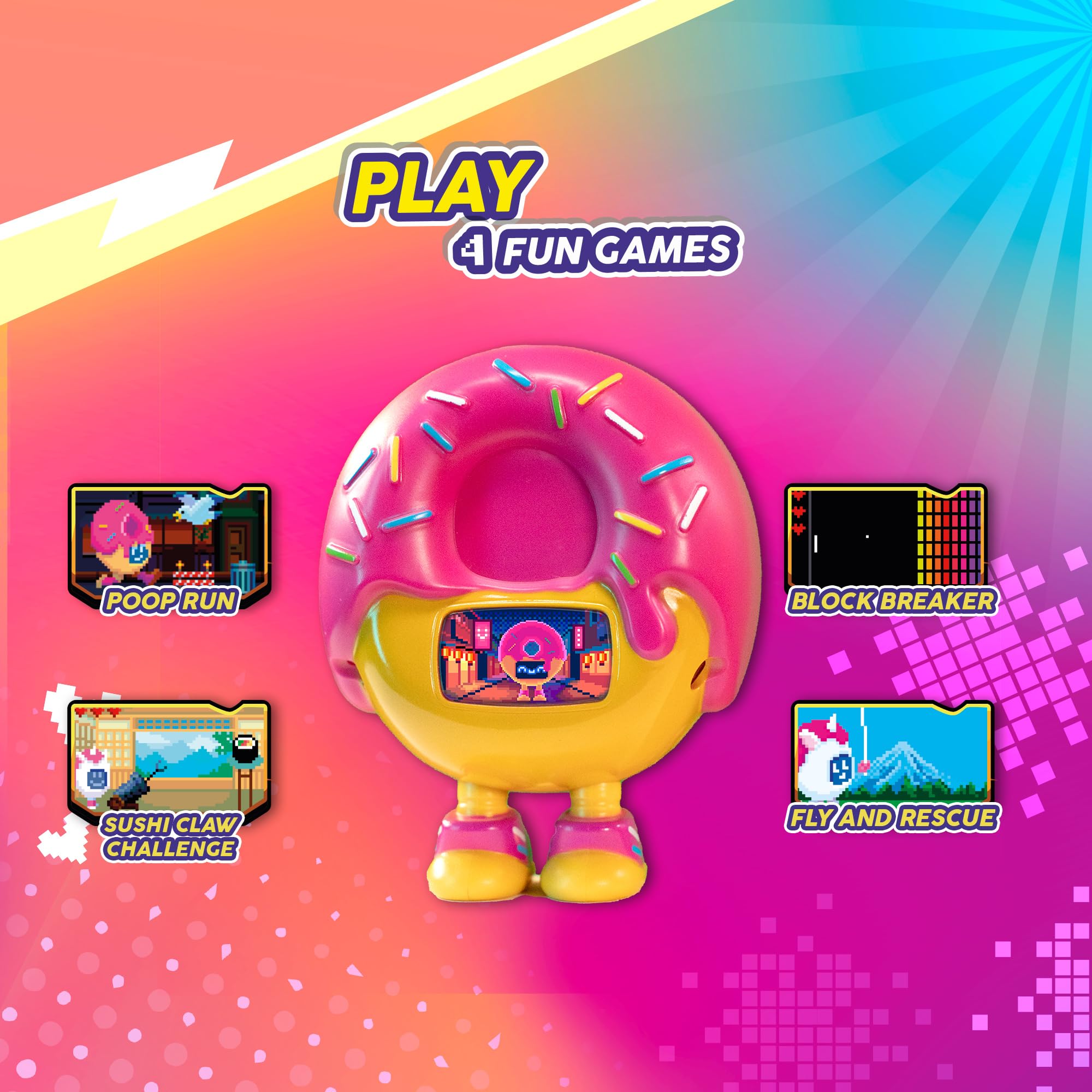 BEEP BOOP Mochi, donut handheld electronic toy from the YouTube BeepBoops - Image 3