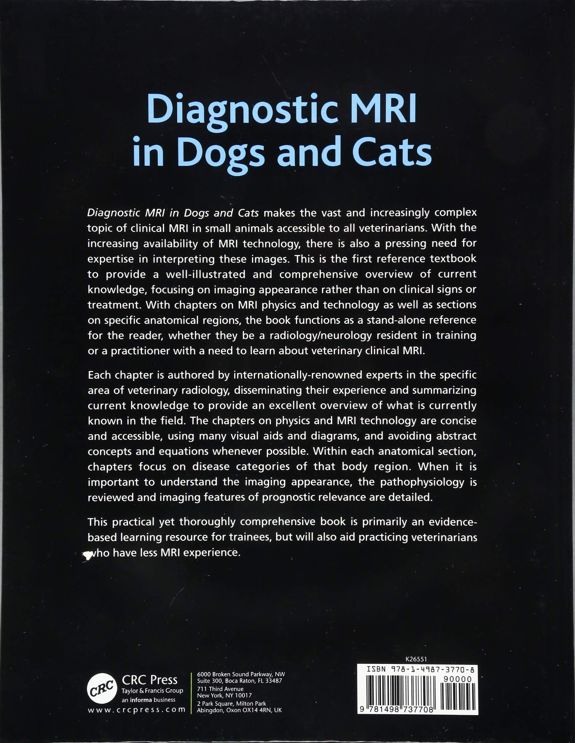 Diagnostic MRI in Dogs and Cats
