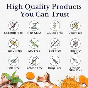 Vitalitown Glucosamine Chondroitin MSM, Turmeric, Collagen, Hyaluronic Acid, Boswellia, Quercetin, 11-in-1 Formula, Glucosamine Sulfate 1500 mg, No Shellfish, Flexibility & Comfort, 180 Caps