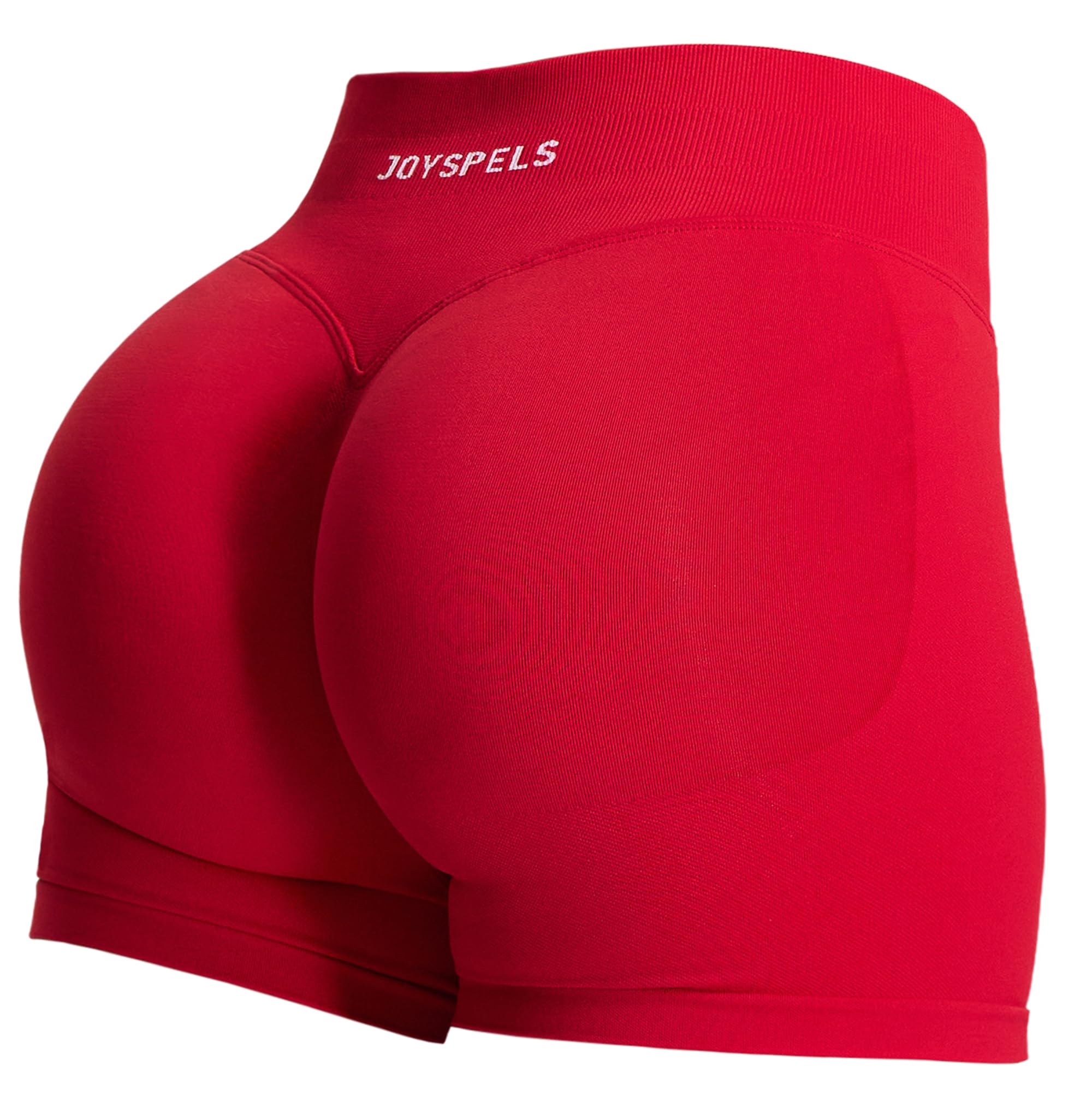 JOYSPELS Scrunch Butt Sport Gym Shorts Damen, V Förmige Bund Kurze Sporthose Damen Radlerhose High Waist Booty Shorts Po Push Up