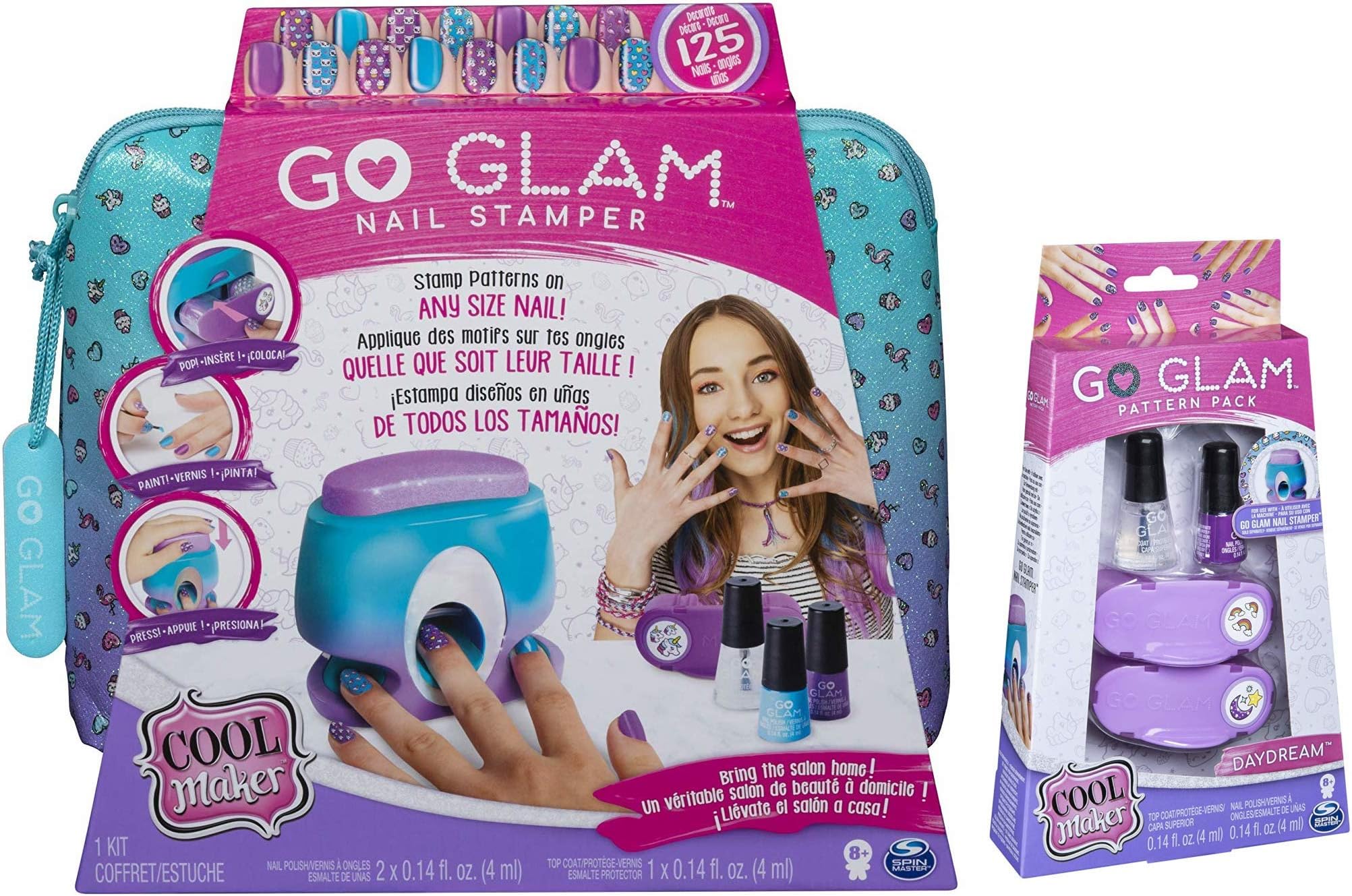 Go Glam Cool Maker Nail Stamper and Daydream Pattern Pack Refill, 7 Patterns to Decorate 175 Nails