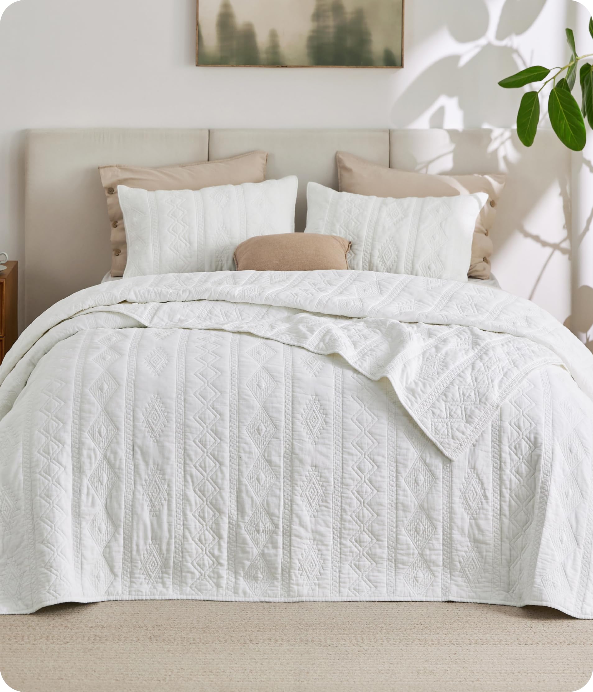 Bedsure 100% Cotton Quilt Set