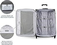 Vista 260 de Travelpro Maxlite 5 - Juego de 2 piezas de equipaje de mano de tela, expandibles con 4 ruedas giratorias, bolso blando para debajo del asiento, Negro