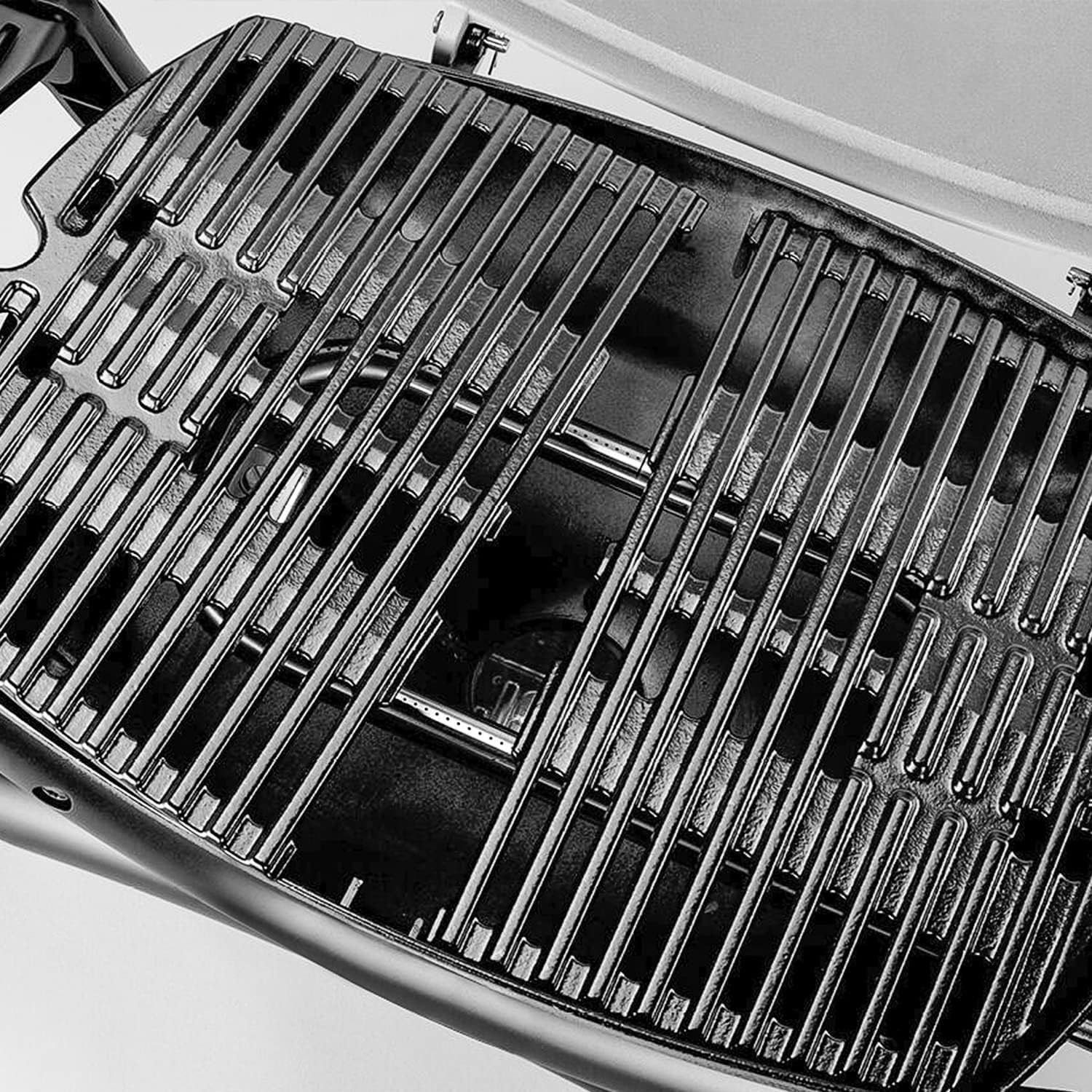 7645 Parrilla de hierro fundido Piezas de repuesto Accesorios para Weber Q200, Q220, Q2000, Q2400 Barbacoa de gas, 54,6 x 38,8 cm, accesorios para plancha Weber 7645 7583 65811 69935, 2 unidades