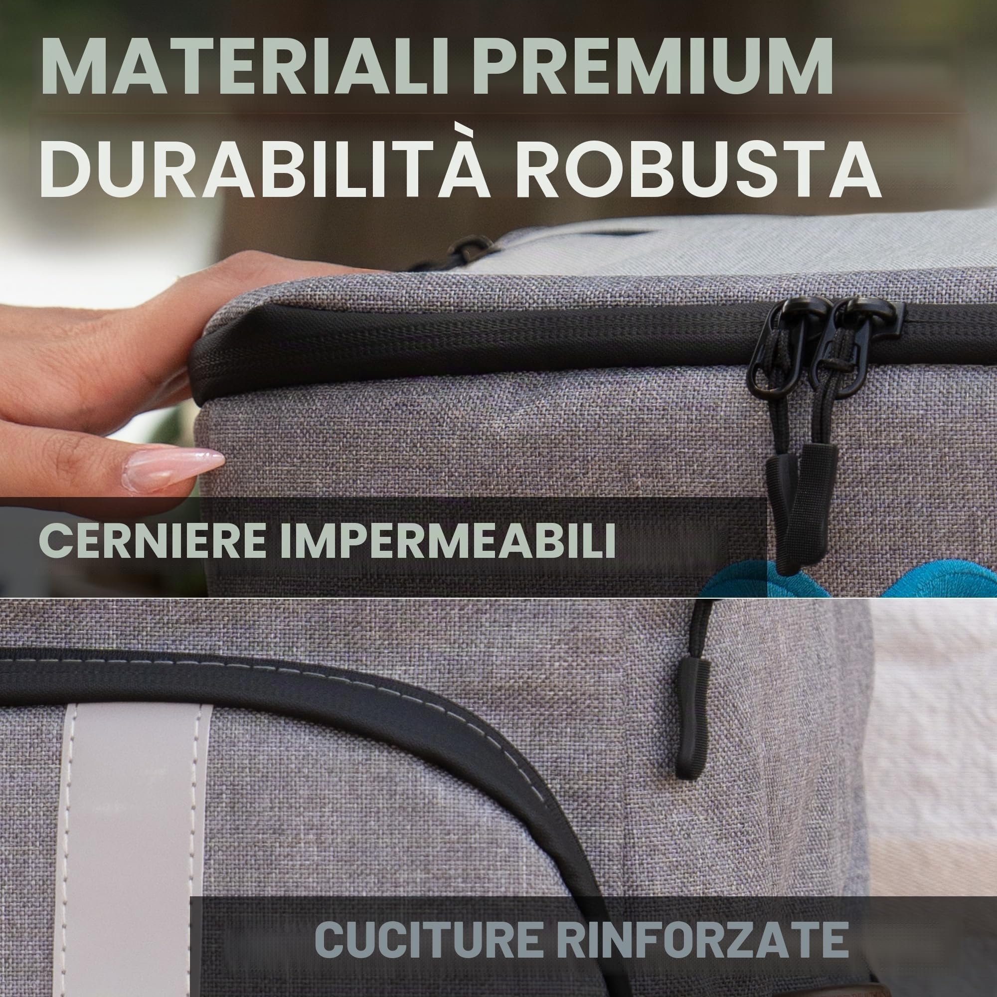 Everlasting Comfort Borsa termica con portabottiglie, Grande zaino termico ideale come borsa frigo da picnic, Zaino frigo a prova di perdite