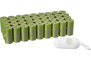 Eco-Friendly Dog Poop Bags with Dispenser and Leash Clip