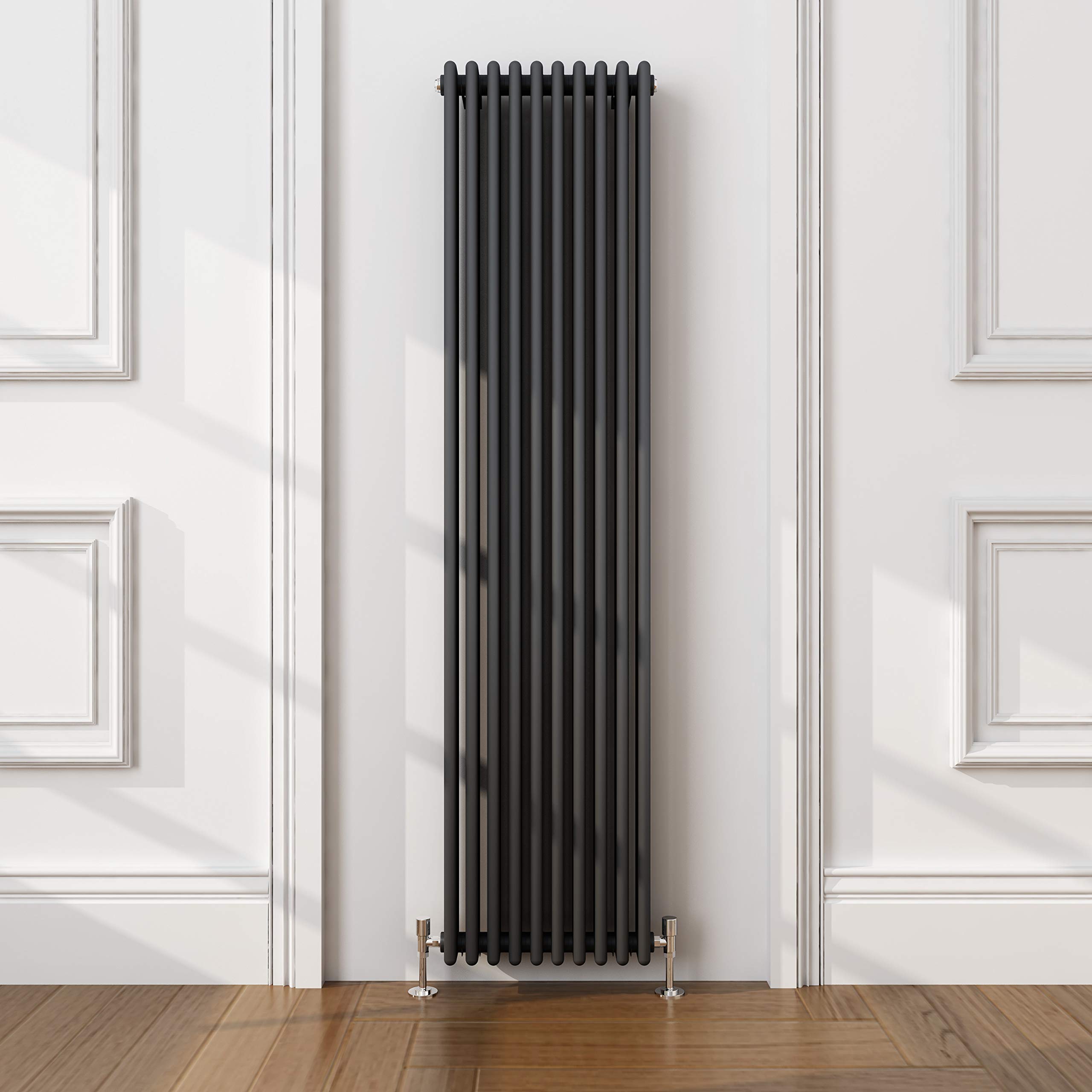 ELEGANT Traditional Radiator Anthracite Triple Vertical Cast Iron Grey Tall  Radiator - Perfect for Kithcen, Living Room, Bathroom Radiators 3 Column  1800 x 470 mm : Amazon.co.uk: DIY u0026 Tools