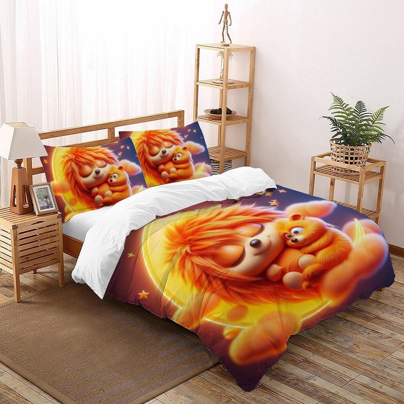 Housse de couette double Animaux Land microfibre 200x200 Ours du Mois