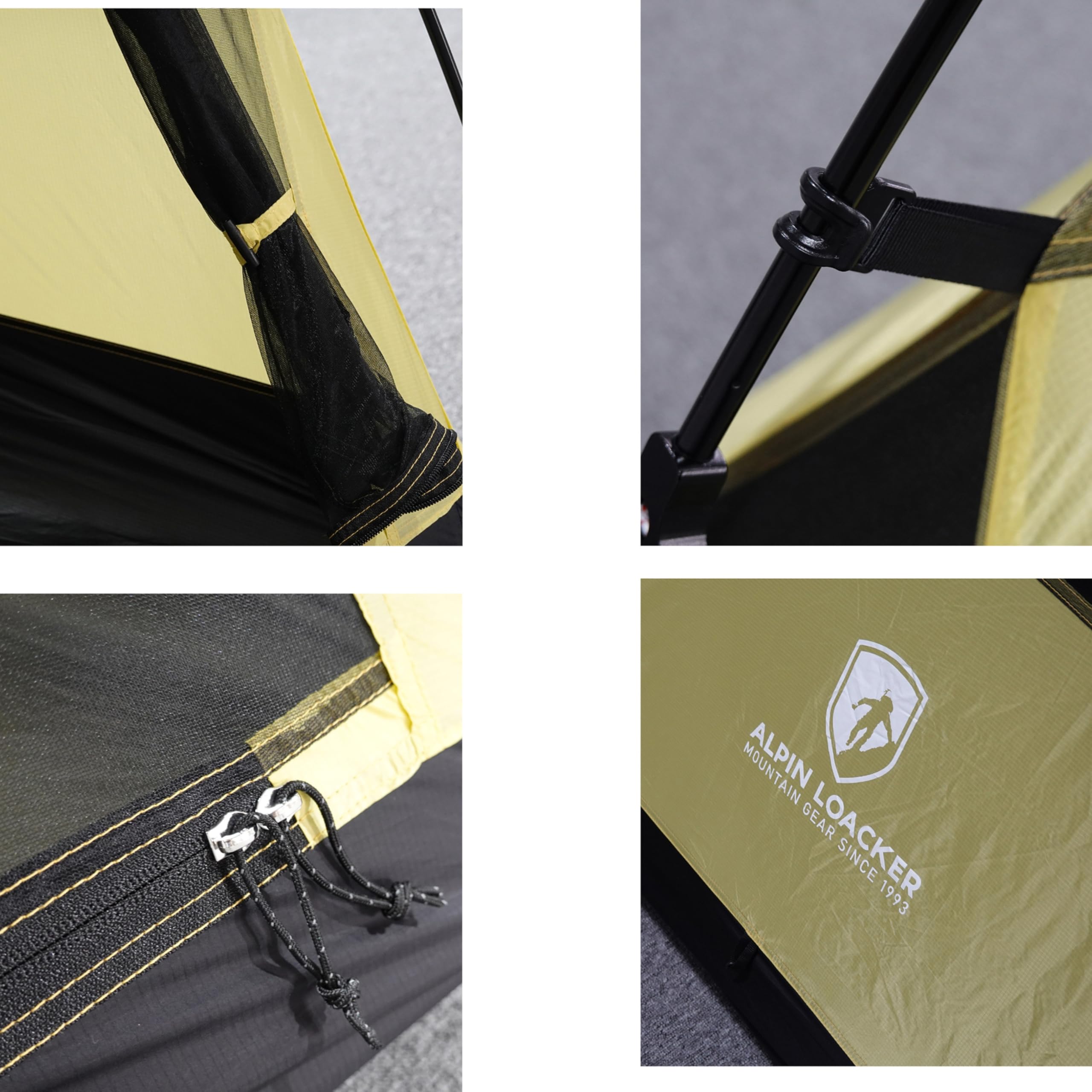 ALPIN LOACKER Cloud Pro Up Zwei Personen und EIN Personen Zelt Ultraleicht I Zweimannzelt und Einmannzelt I Leichtes Trekkingzelt I Bikepacking Kuppelzelt