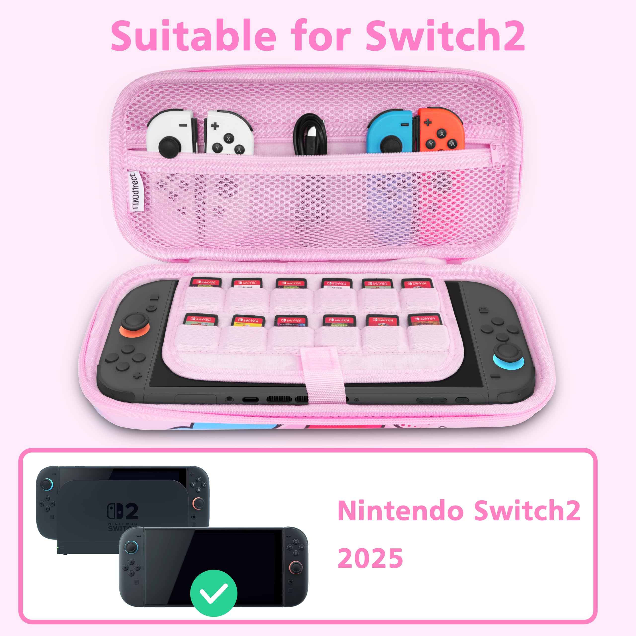 Amazon.com: TIKOdirect Carrying Case for Switch 2(2025), Cute