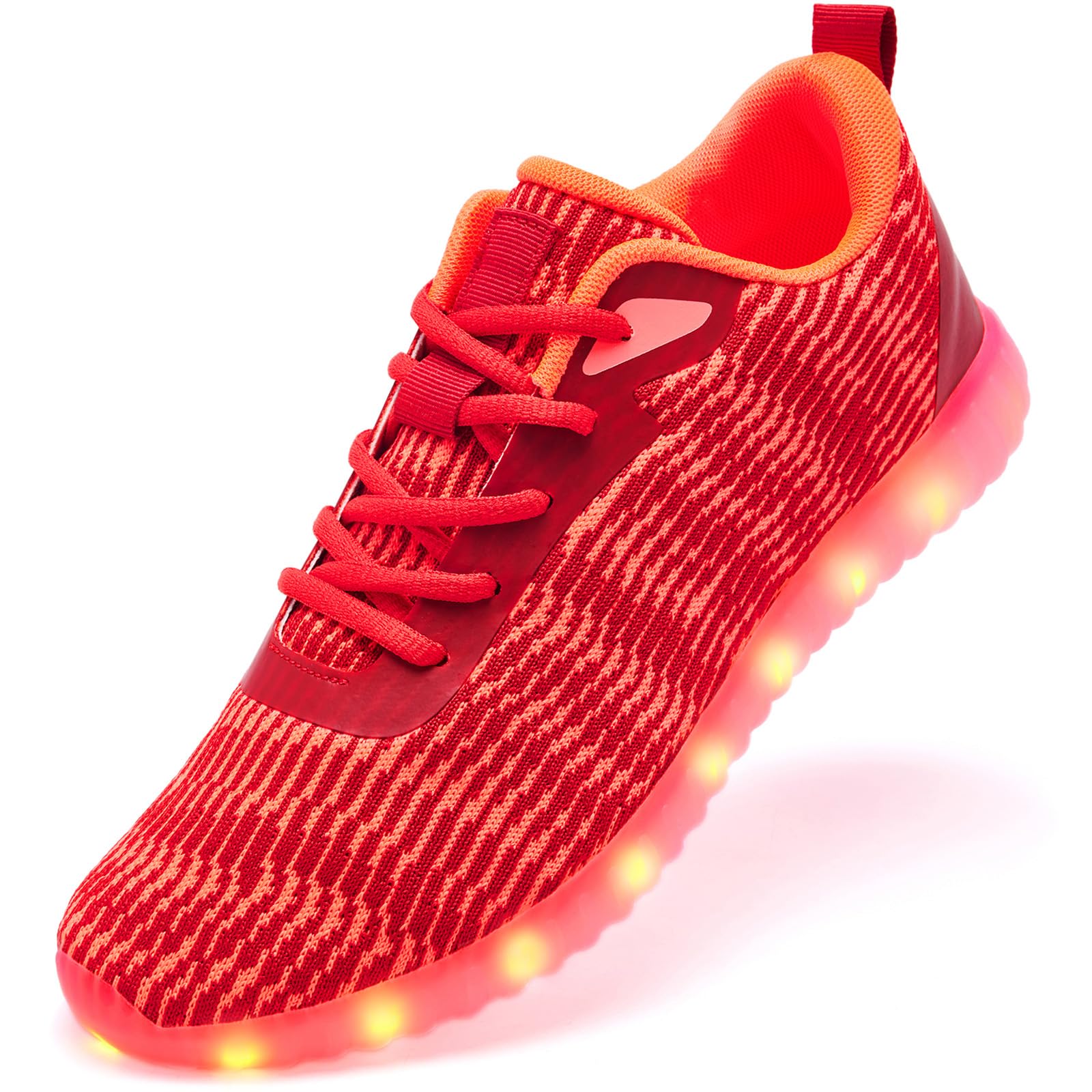 HONGGUOZI Light Up Shoes for Women Men, LED Sneakers USB Charging Unisex Adult Glow Party Cool Dancing Shoes
