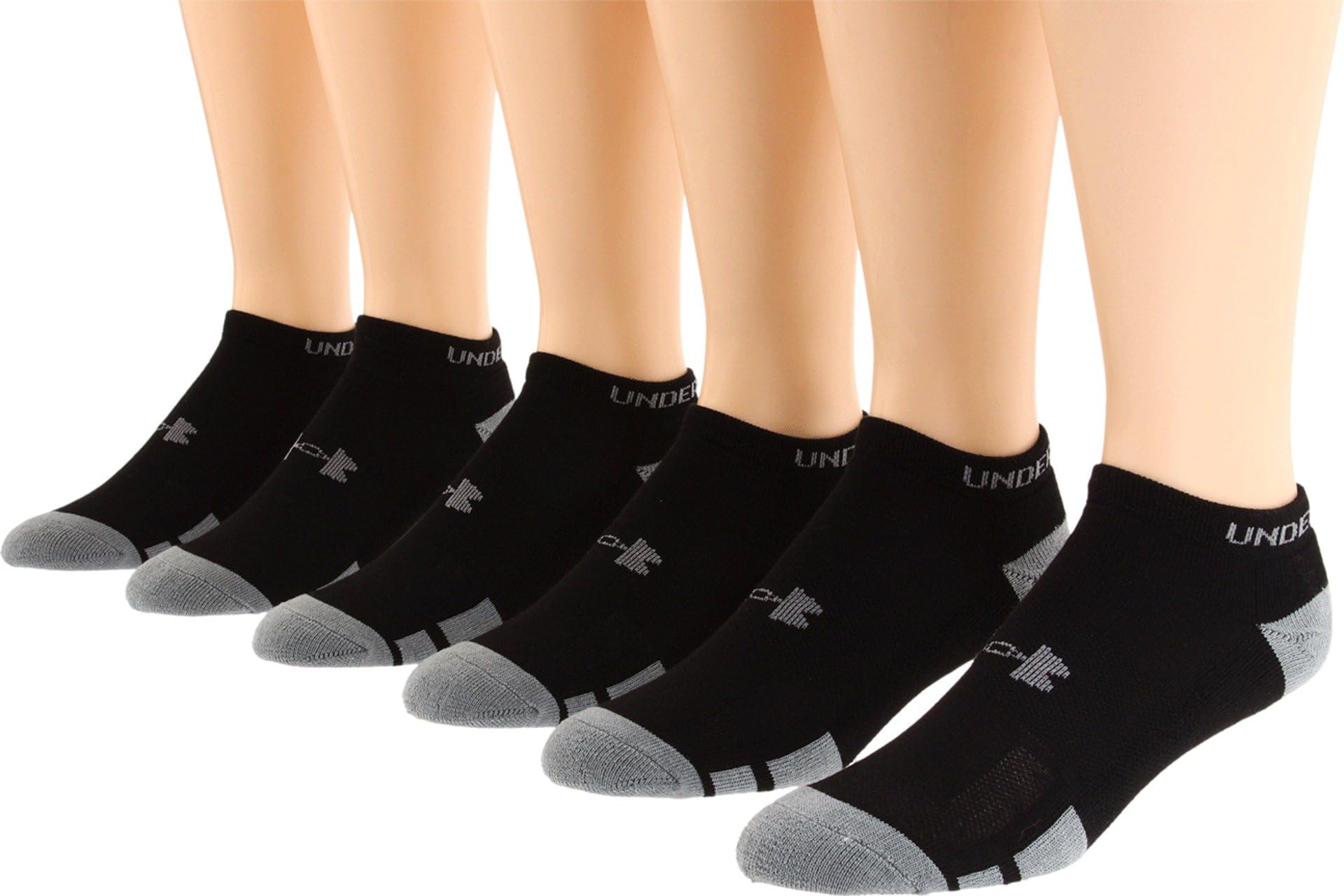 Under Armour Men's Resistor No-Show Socks 6-Pack