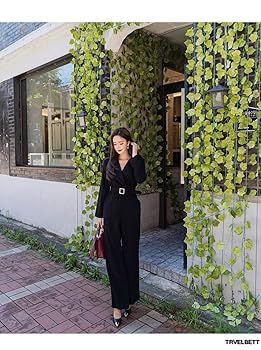 Amazon.co.jp: スーツ ジャンプスーツ おしゃれ 2点セット