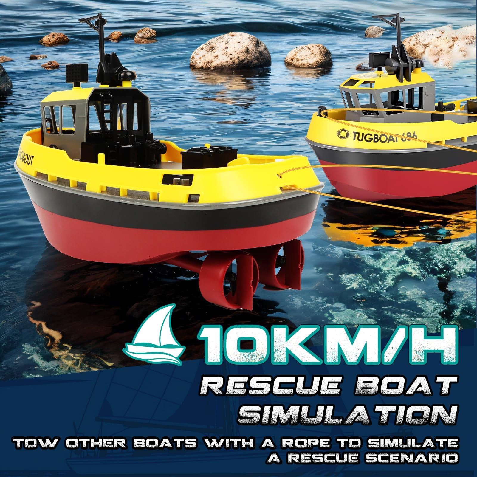 FORMIZON Barco Teledirigido, 1:72 Barco Teledirigido De Bricolaje A Escala, 2.4GHz Lancha Teledirigida con Luces LED, Juguetes Acuáticos de Verano para Niños y Adultos