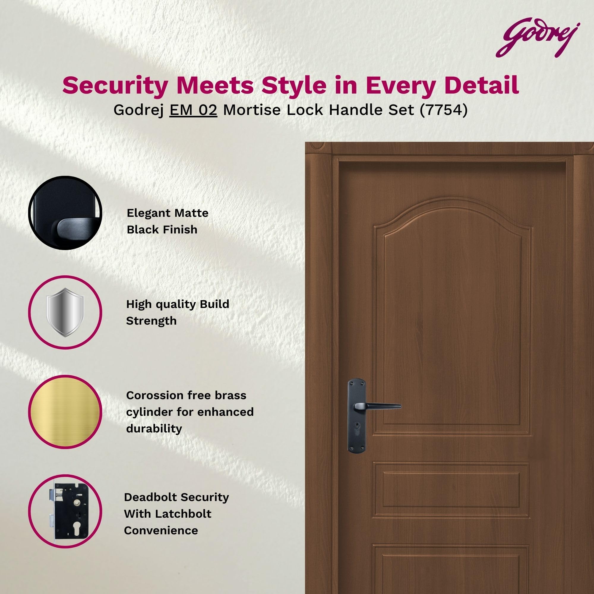 Godrej Mortise Lock - Secure Your Doors -3