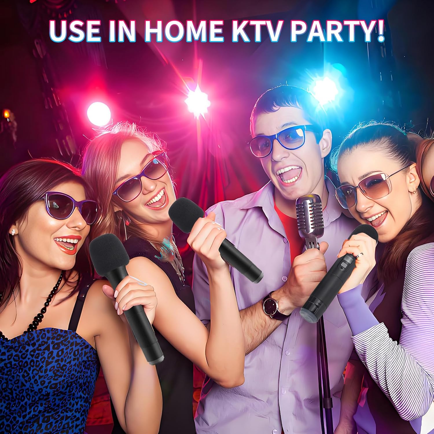 Microphone Cover 6 Pack,Mic Windscreen,Microphone Foam Windscreen for Most Handheld and Recording Microphones, Mic Shield Mask Accessories,Karaoke Microphone Cover,SM58 Windscreen - Image 2