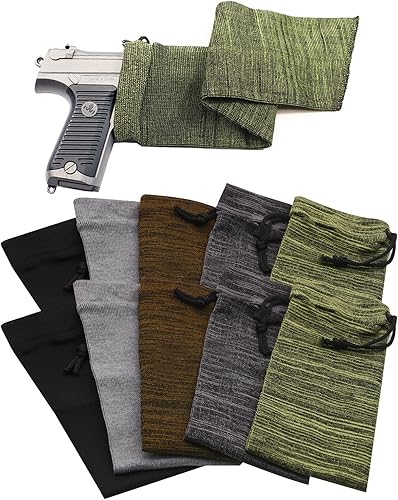 RUBY.Q Calcetines para pistola, calcetines tejidos tratados con silicona de 16 pulgadas, calcetín transpirable para pistola