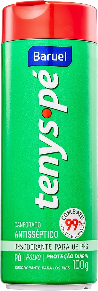 Tenys Pé Baruel Canforado Pó 100g - Desodorante em pó para os pés