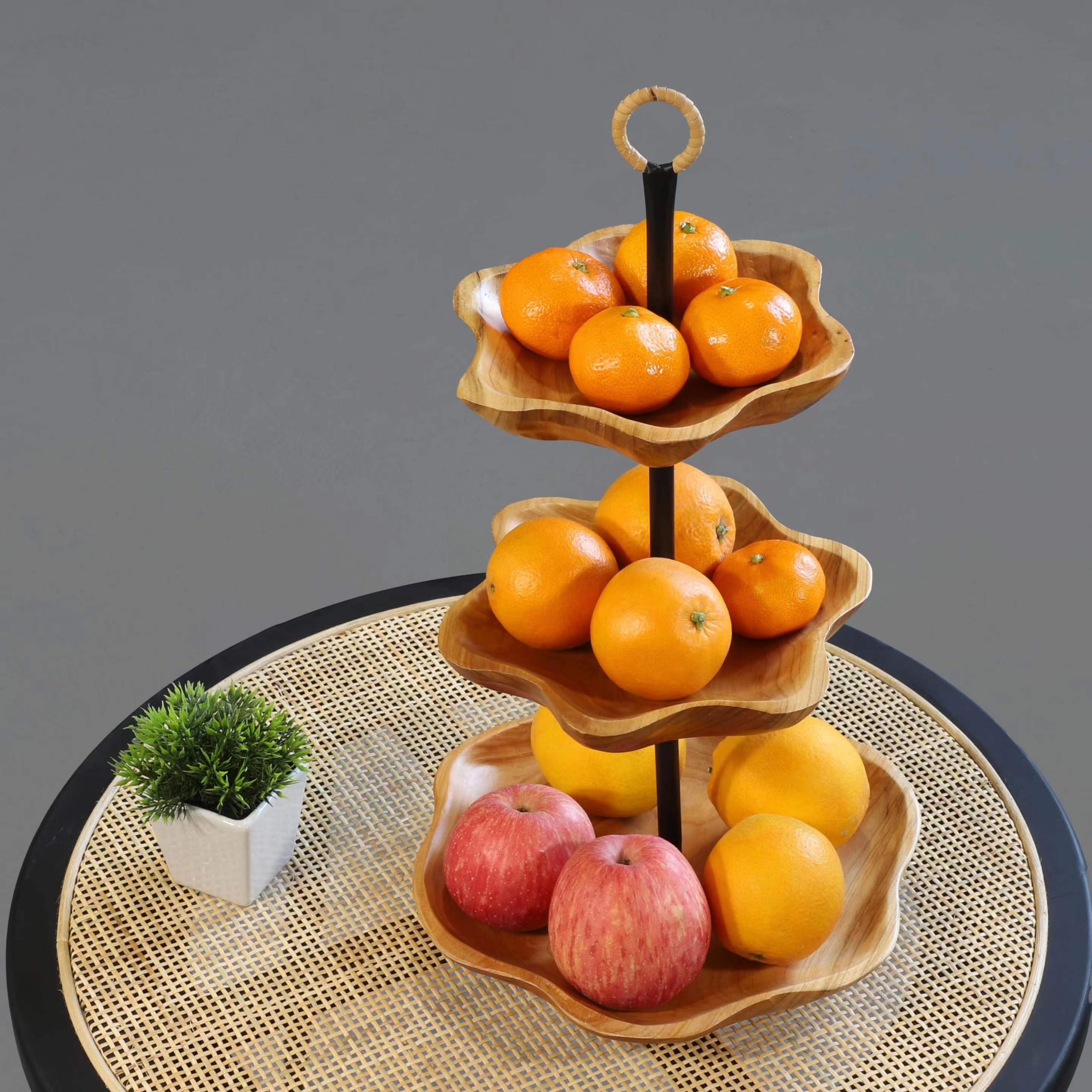 木製フルーツオブジェ 飾り皿 セット新品 Amazon｜[PJ Coll] 手作りフルーツ皿,収納,家庭用 耐久性 軽量 北欧風