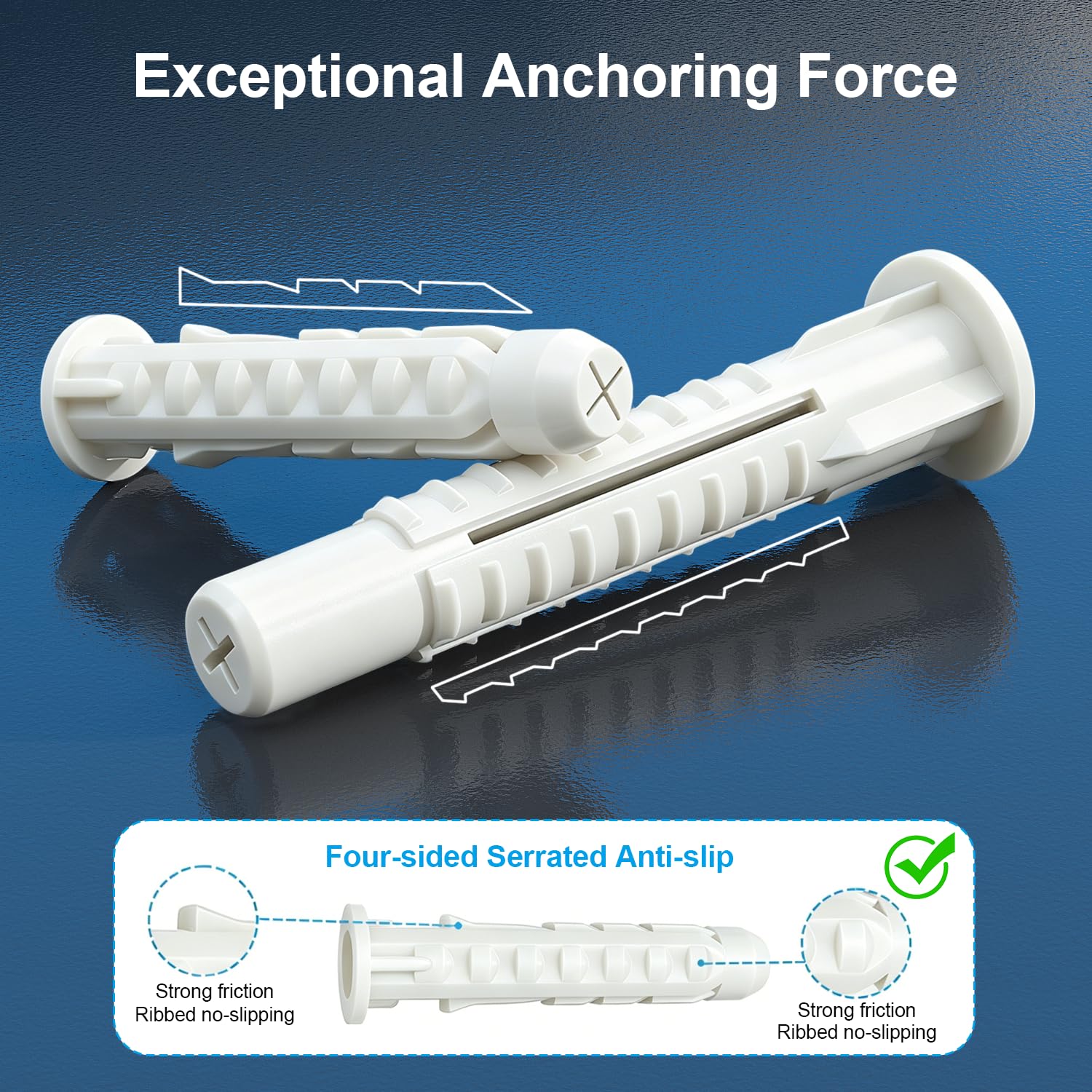 Concrete Wall Anchors - Secure Your TV & More -3