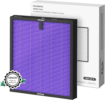 MORENTO 2 Pack HY4866 Genuine Air Purifier Replacement Filter for HY4866 Air Purifier, Multifunction Version