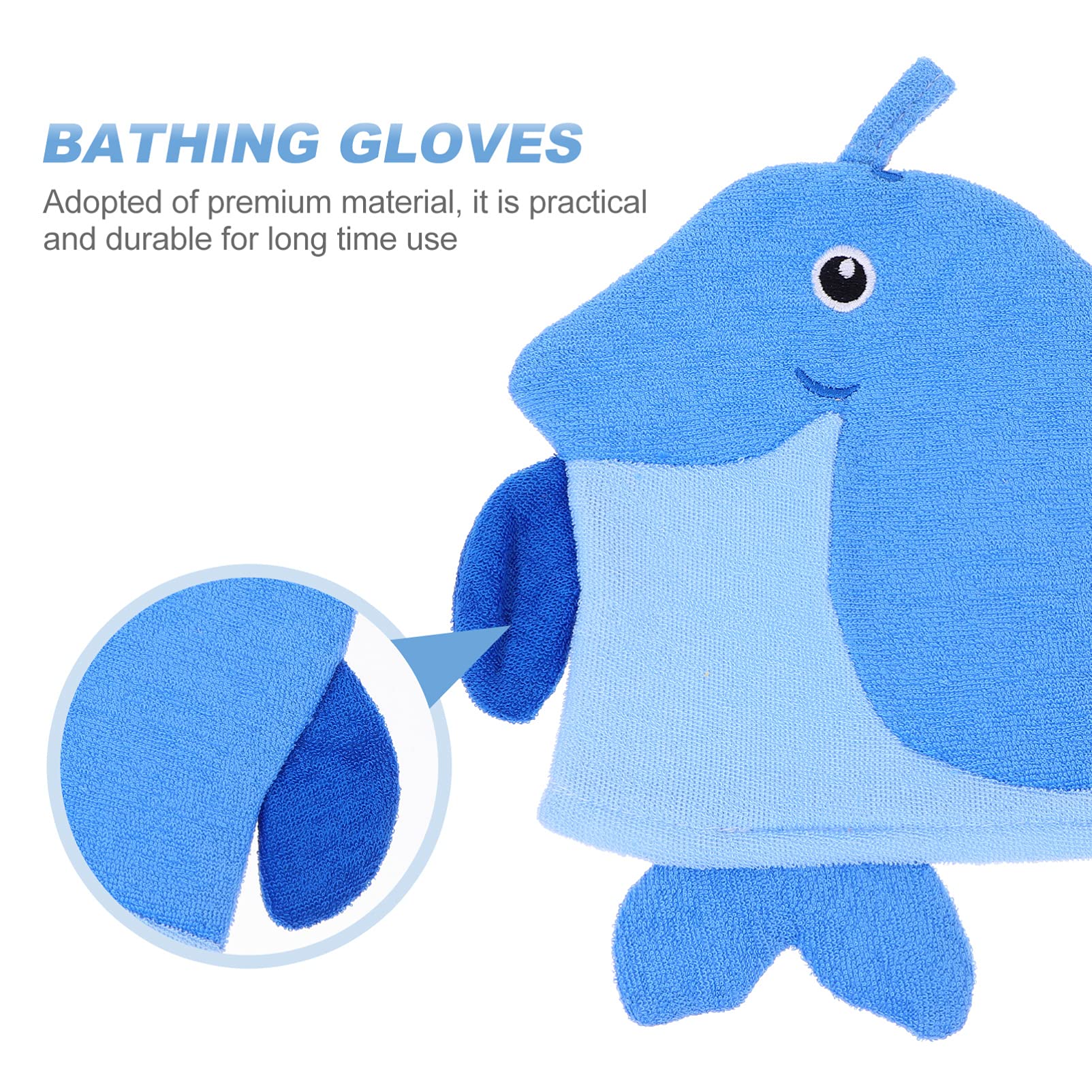 Manoplas de baño para niños, 5 unidades de bonitos guantes de animales, esponja de baño, manoplas para baño de manos y ducha para niños y niñas