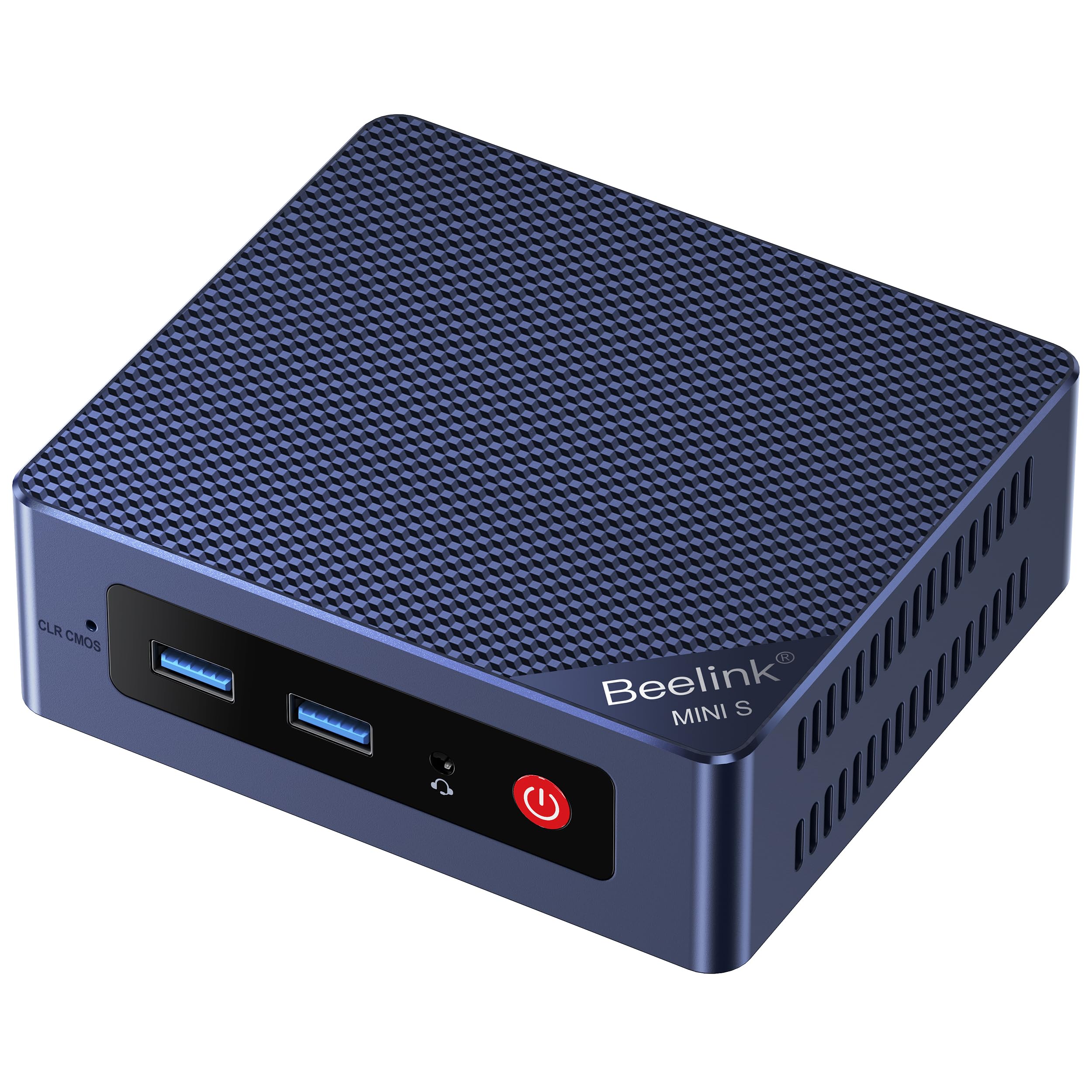 Beelink N95 Mini PC, Mini S12 Intel Alder Lake-N95 (up to 3.4GHz),16GB DDR4 500GB M.2 SSD Mini Desktop Computer, Support 4K@60Hz Dual HDMI Display, 1000Mbps LAN/USB3.2/Low-Power Home/Office Micro PC