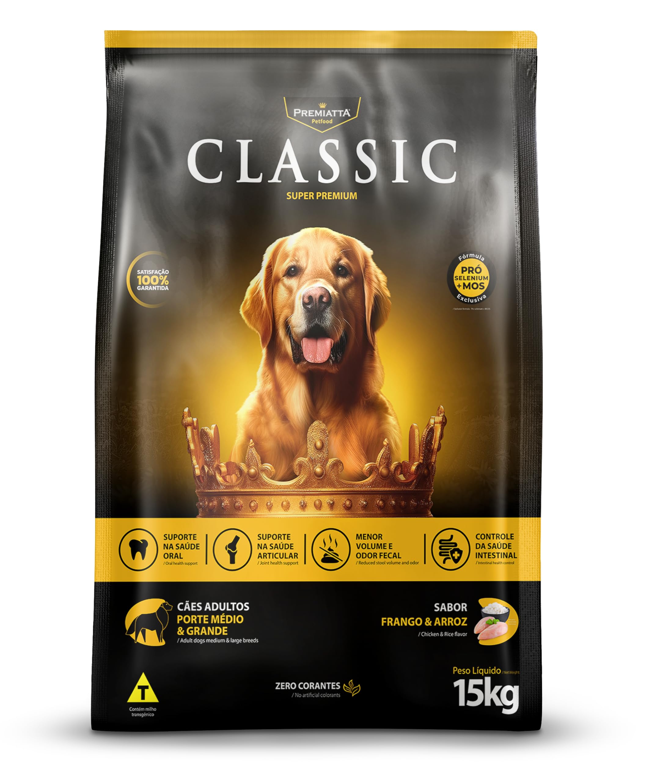 CLASSIC ADULTOS PORTE MÉDIO E GRANDE 15 KG | Amazon.com.br