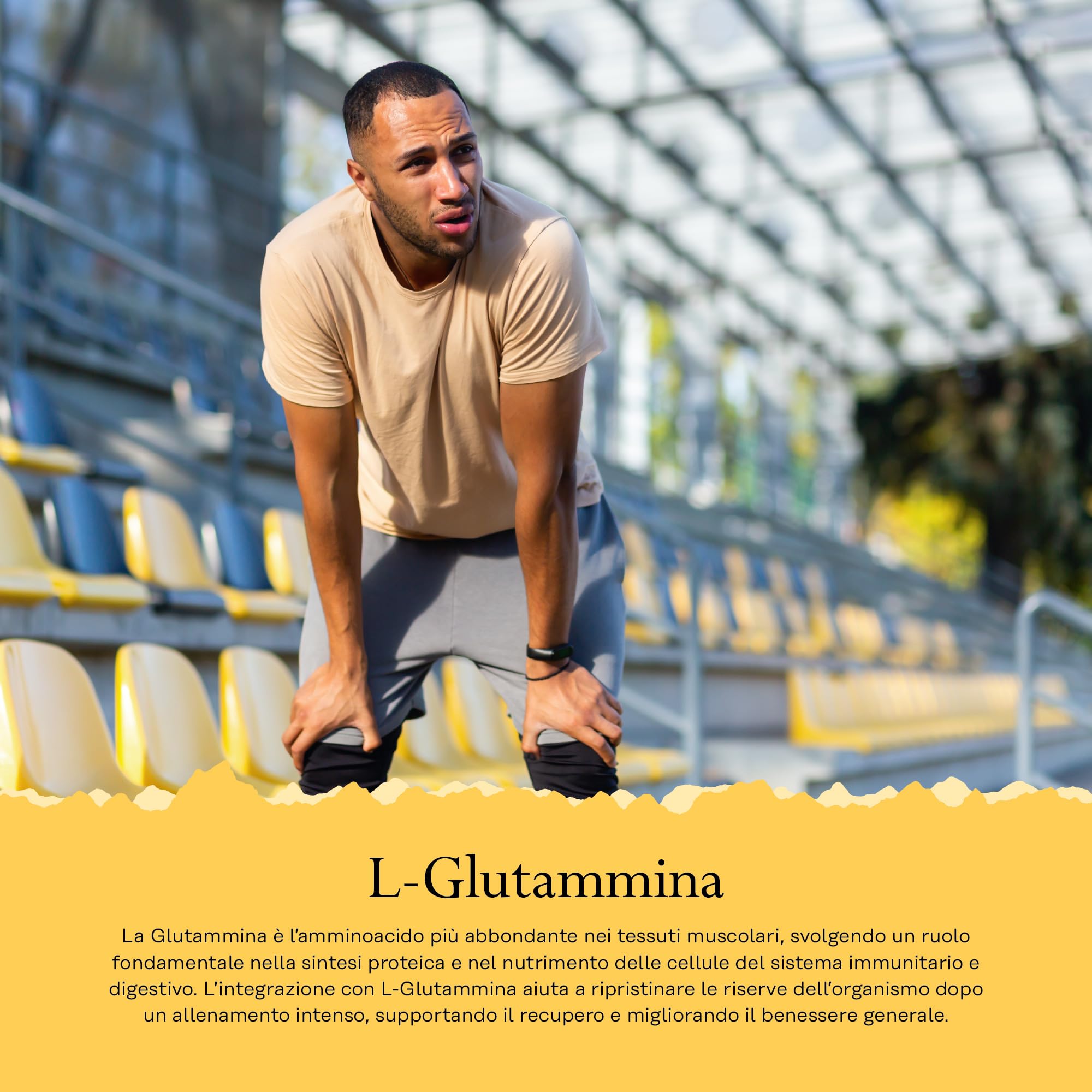 Solaray Glutammina 1000mg - 100 Capsule Vegane - 500mg di L-Glutammina per Capsula - Aminoacido di Alta Qualità - Integratore Pre Allenamento - Testata in Laboratorio