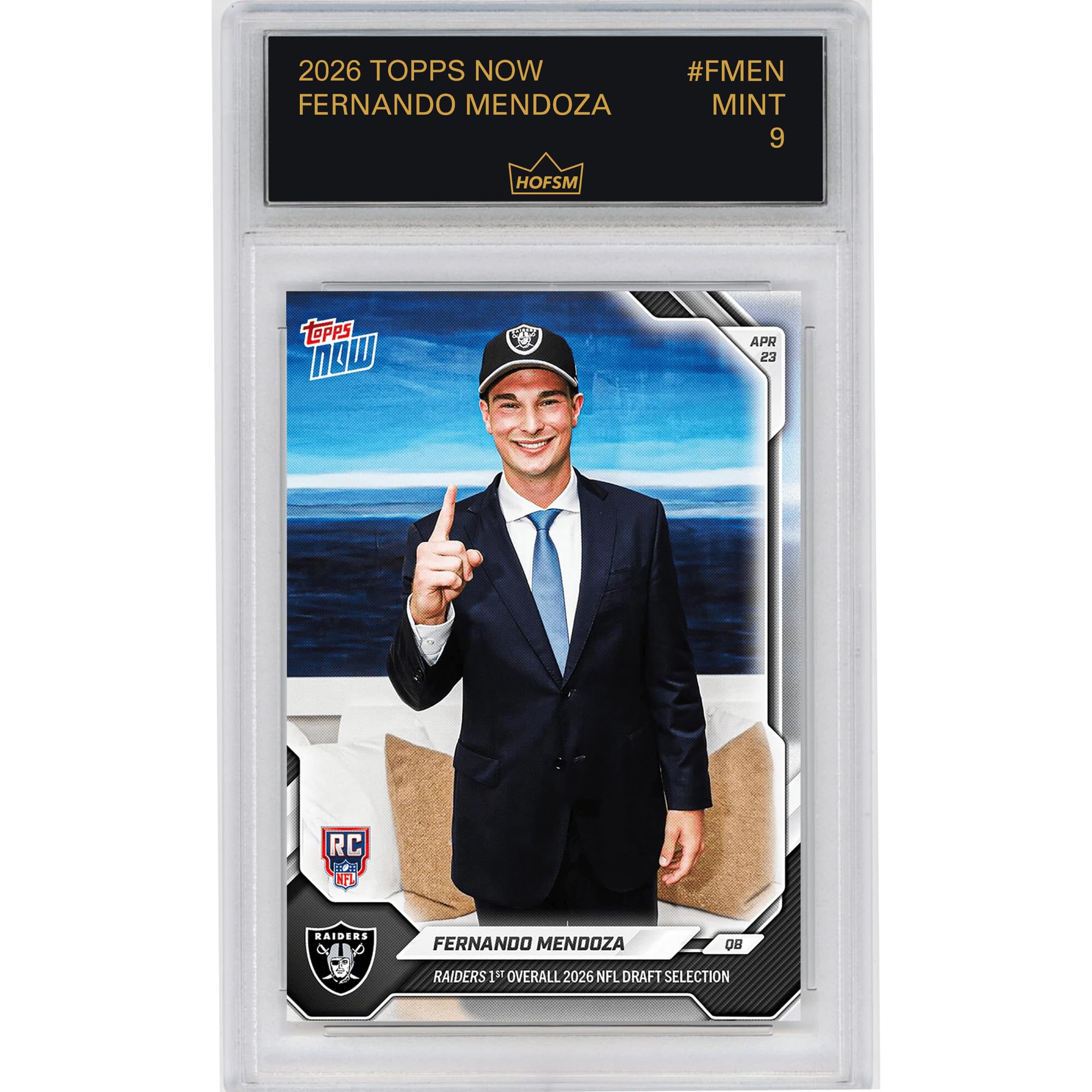 Amazon.com: Graded 2026 Topps Now Fernando Mendoza #FMEN Raiders